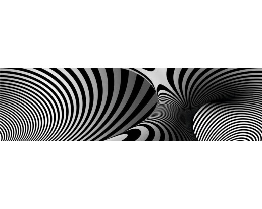 Samolepicí bordura Černobílá abstrakce WB 8236